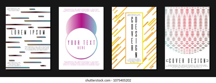 Abstract annual report design for your business. Template in A4.  Can be used for poster, brochure, magazine, card, book, flyer, banner, anniversary. Trendy corporate style.