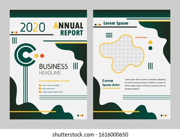 Abstract annual report template.Business flyer template.Cover Book and Magazine.