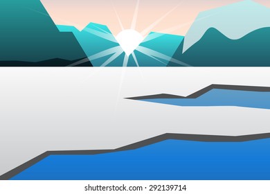 Abstract Antarctic background