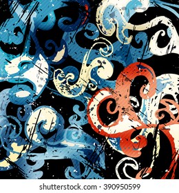 abstract antique graffiti background