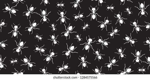 Abstract of Ants (Seamless pattern in Vector)