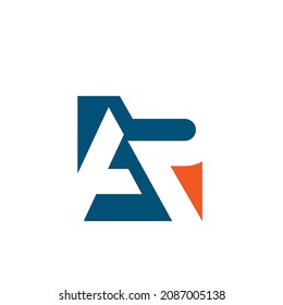 plantilla de diseño de concepto de icono de vector de negocio de carta AP abstracta