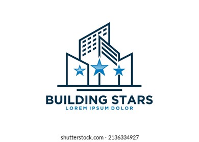 Abstract Apartment Logo with Hexagon Shape