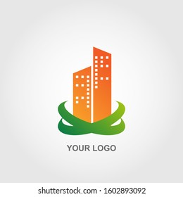 abstract apartment logo vector template design