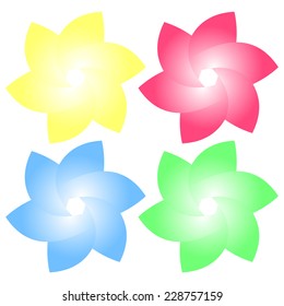 Abstract aperture petalled vector illustration for your design