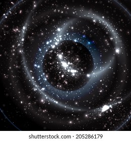 Abstract apocalyptic background cosmos space