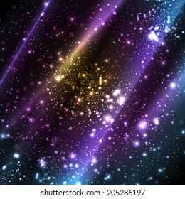 Abstract apocalyptic background cosmos space