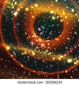 Abstract apocalyptic background cosmos space