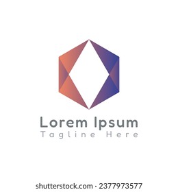 abstrakte Logo-Design-Vorlage für das App-Symbol, abstrakter Farbverlauf-bunter Firmenlogo-Design-Vorlage