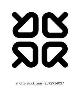 abstract app Shape line icon 