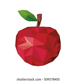 abstract apple fruit icon