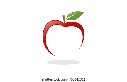 Abstract Apple Fruit Logo