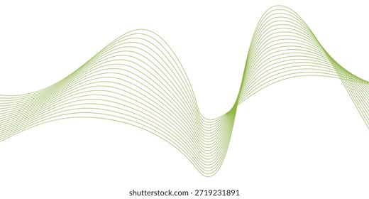 Abstractas fondo verde de manzana con diseño de línea curva naturaleza color gráfico