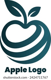 Logo abstracto del vector moderno de Apple