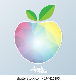 Abstract apple vector