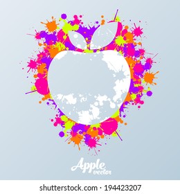 Abstract apple vector