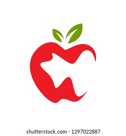 Abstract Apple Vector Design.
Apple Illustration isolated on white background. Nature graphic icon.
