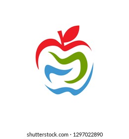 Abstract Apple Vector Design.
Apple Illustration isolated on white background. Nature graphic icon.