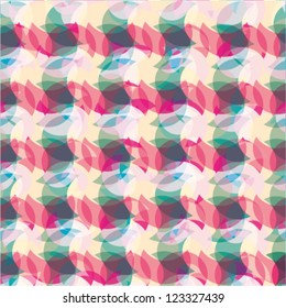 abstract applique style colorful pattern