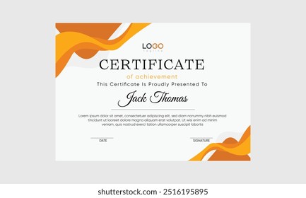 abstract appreciation certificate vector. modern appreciation certificate vector