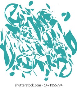 abstract aqua green splatter background