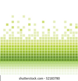 abstract aqua square pixel mosaic background