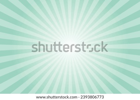Abstract Aquamarine Blue Sun rays vector background. Light Aqua Blue Sunburst Pattern Background. Rays. Radial. Summer Banner. Vector Illustration