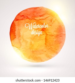 Abstract aquarelle background. Grunge background. Vintage paper texture. Watercolor vector background for retro design. Hand drawn watercolour illustration. Abstract vector colorful shapes.