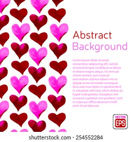 Abstract aquarelle object on a background. Vector illustration.