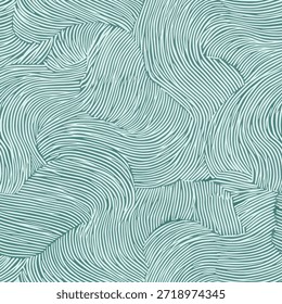 Textura acuática Abstractas, patrón sin fisuras con líneas orgánicas y onduladas Patrón de ikat grunge, patrón sin fisuras de sello, textura de linin, fondo de Ilustración vectorial para imprimir el papel.