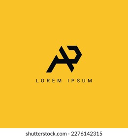 Abstract AR RA letter simple style business logo design vector template.