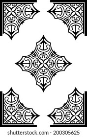 Abstract Arabesque Decor Ornaments