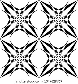 Abstract arabesque fence shield perspective impression on transparent background abstract graphic design