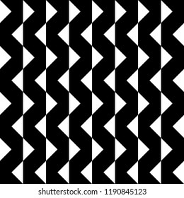 Abstract Arabesque Hypnotic Fence Zigzag Vertical Perspective black on transparent background