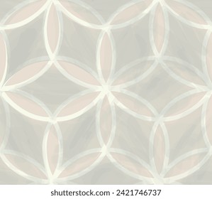 Abstract arabesque swirl line seamless pattern. Arab ornament. Abstract ornamental floral asian texture. Artistic diagonal flourish tile damask background