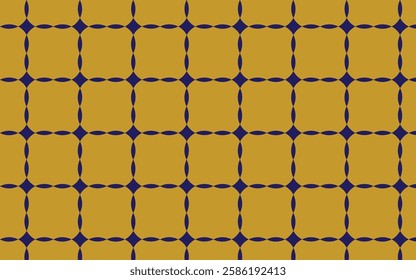 Abstract Arabian Islamic Geometric Pattern with Gold and Blue of Turkish Mosque Window. Premium Islamic Pattern Design.