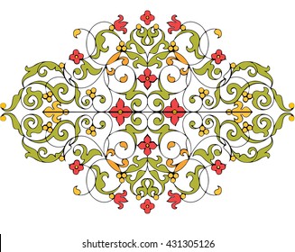 Abstract arabic middle eastern pattern design elements mosaic pattern