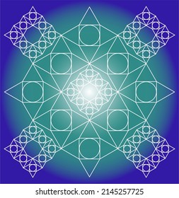 abstract arabic pattern, vector background