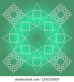 abstract arabic pattern, vector background