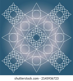 abstract arabic pattern, vector background