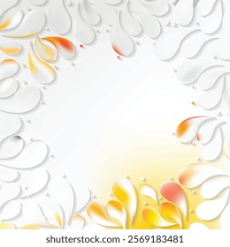 Abstract Arc Drops Background Template