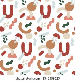 Abstract arc. Vector illustration of seamless pattern.
