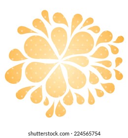 Abstract arc-drop background. Vector.