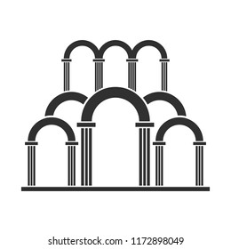 Abstract Arch Entrance Silhouette Icon Stock Vector (Royalty Free ...