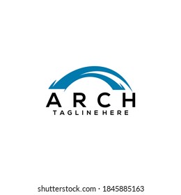Abstract arch logo template vector