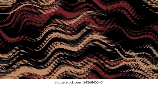 Abstract arched texture background. Elegant flowing design. Seamless pattern