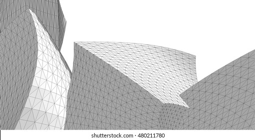 abstract architectural 3d 