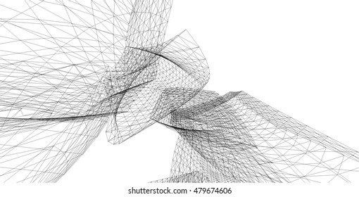 abstract architectural 3d background
