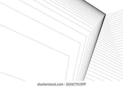 Fundo geométrico 3D arquitetônico abstrato