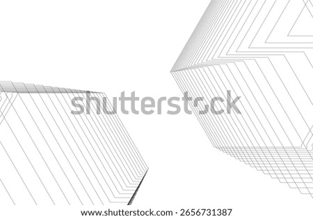 Abstract architectural 3d geometric background